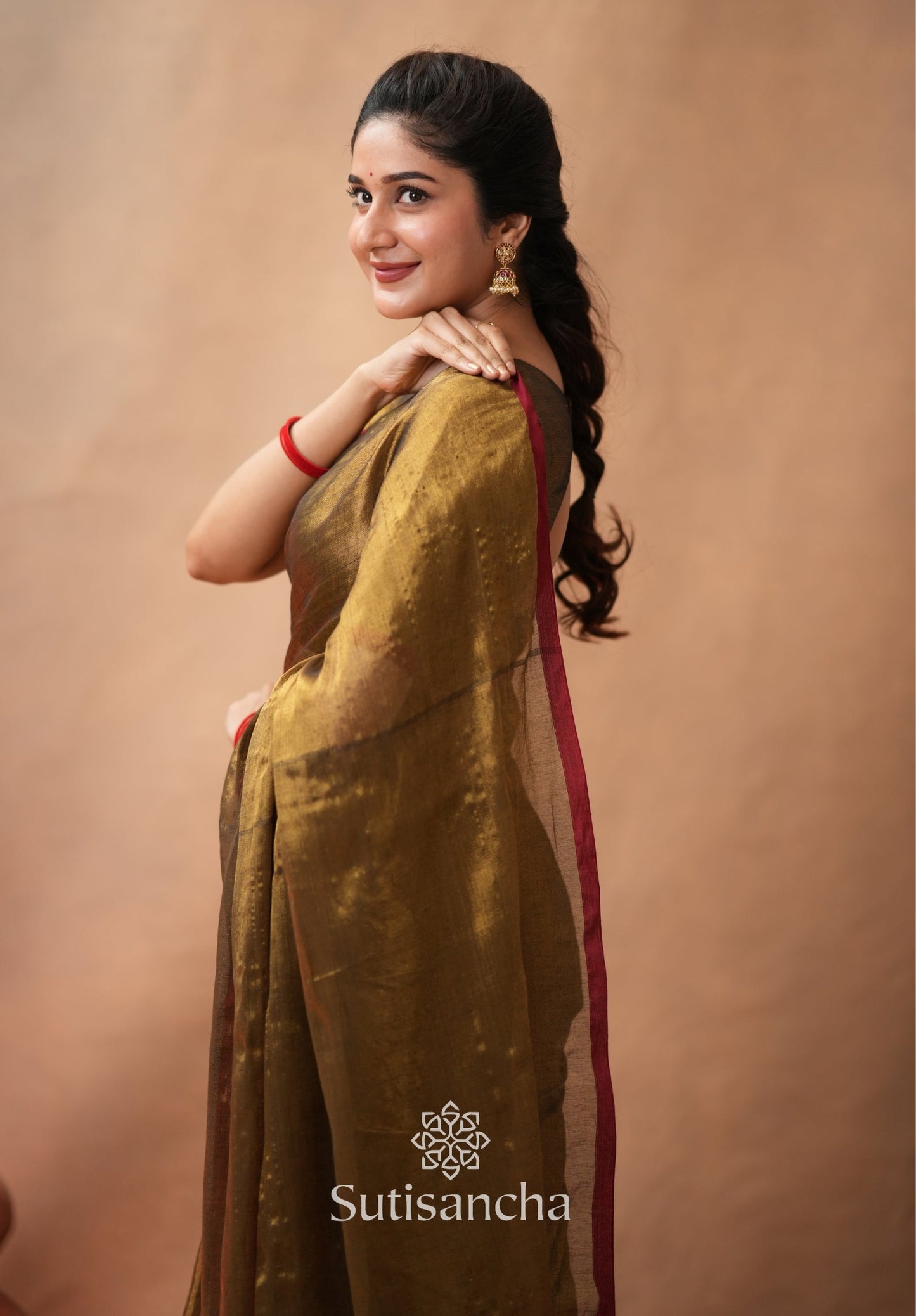 Dhiyona SS Woven Poetry Artisanal Handloom Tissue Cotton Saree