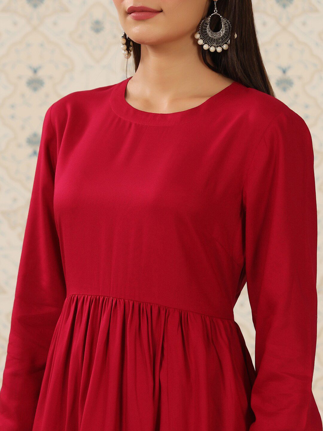 Dhiyona OD Puff Sleeves A-Line Kurta