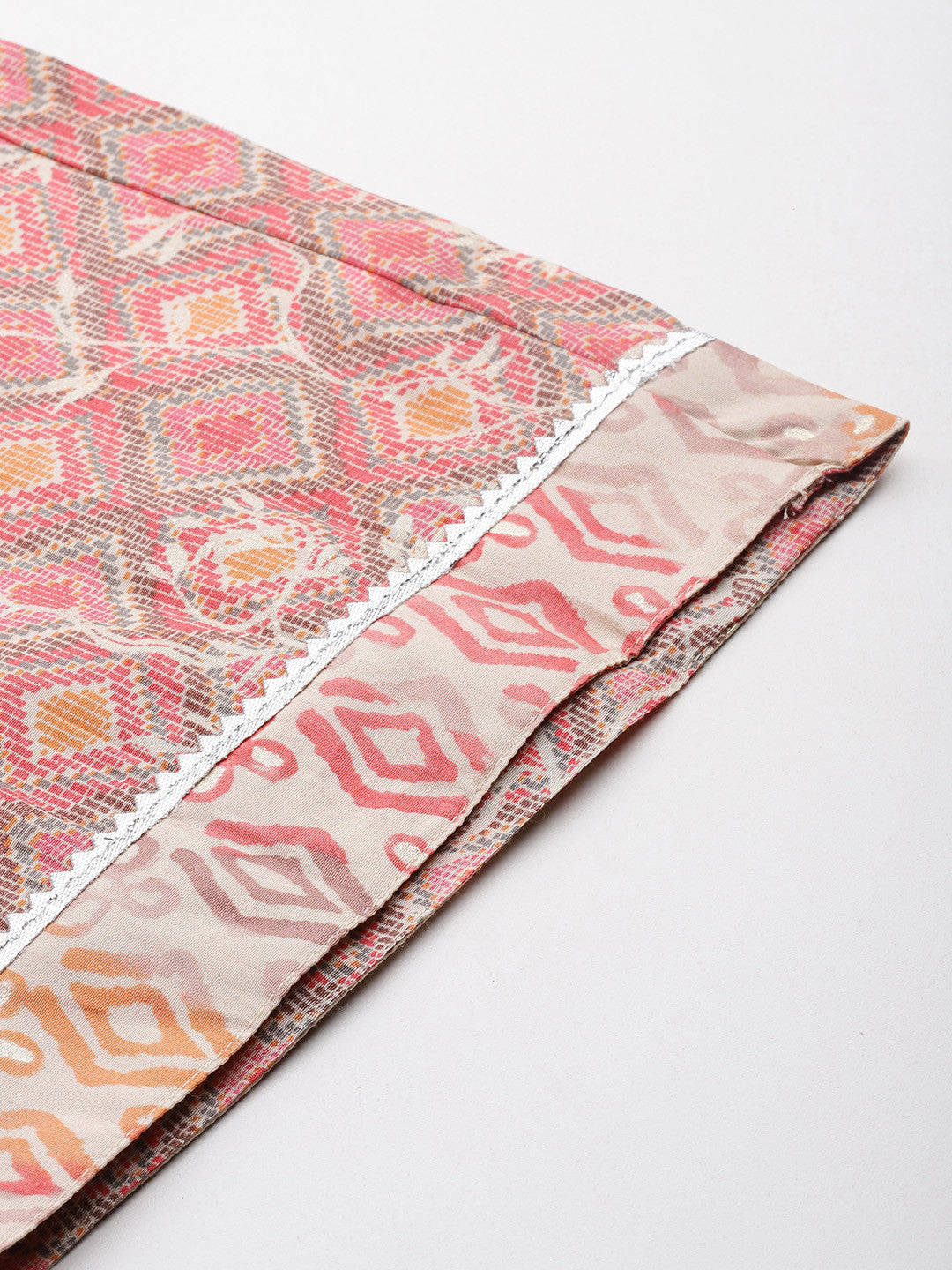 Ethnic Motifs Printed Zari Kurta with Palazzos