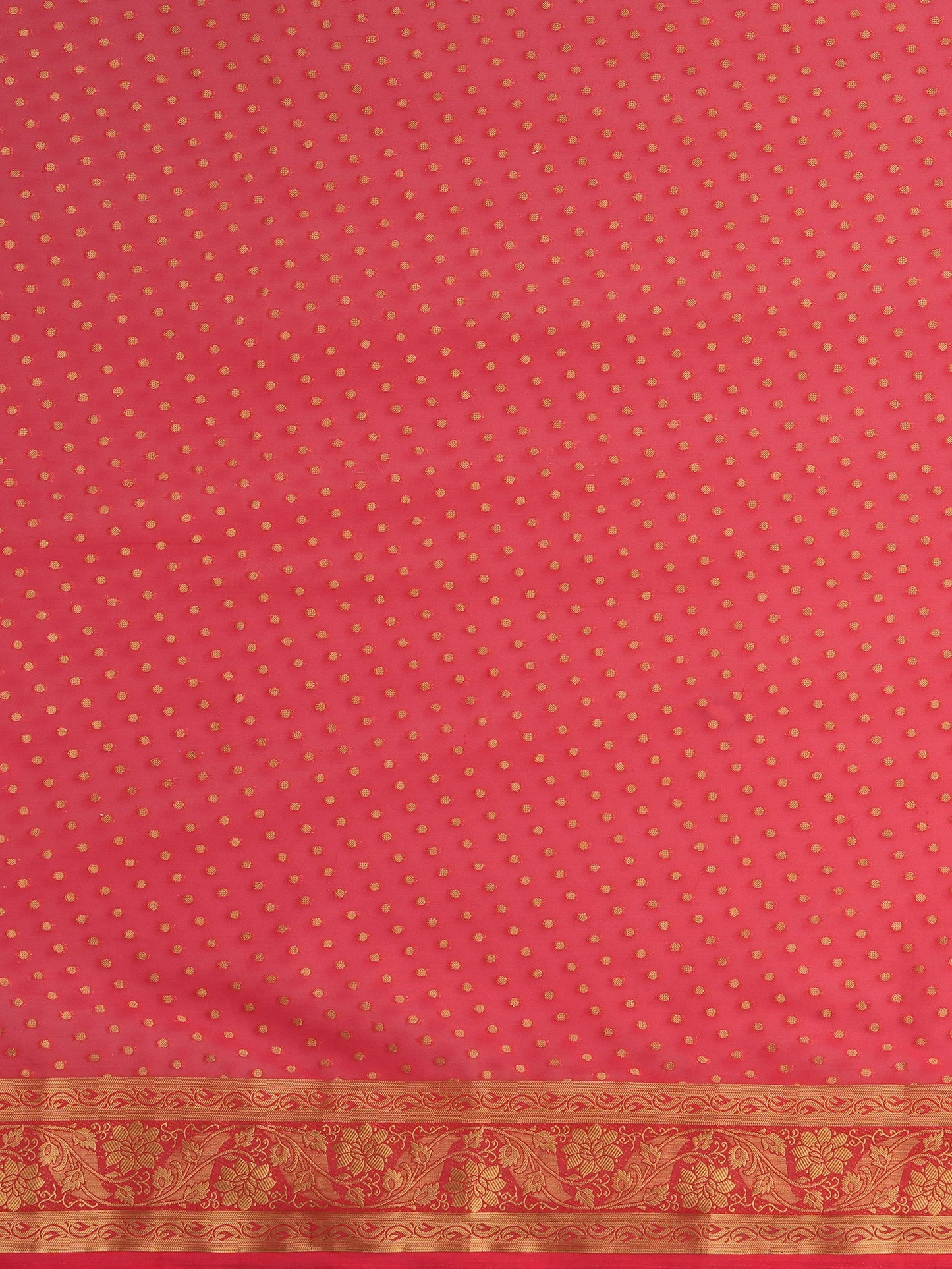 Women's Georgette Pink Woven Design Designer Saree With Blouse Piece