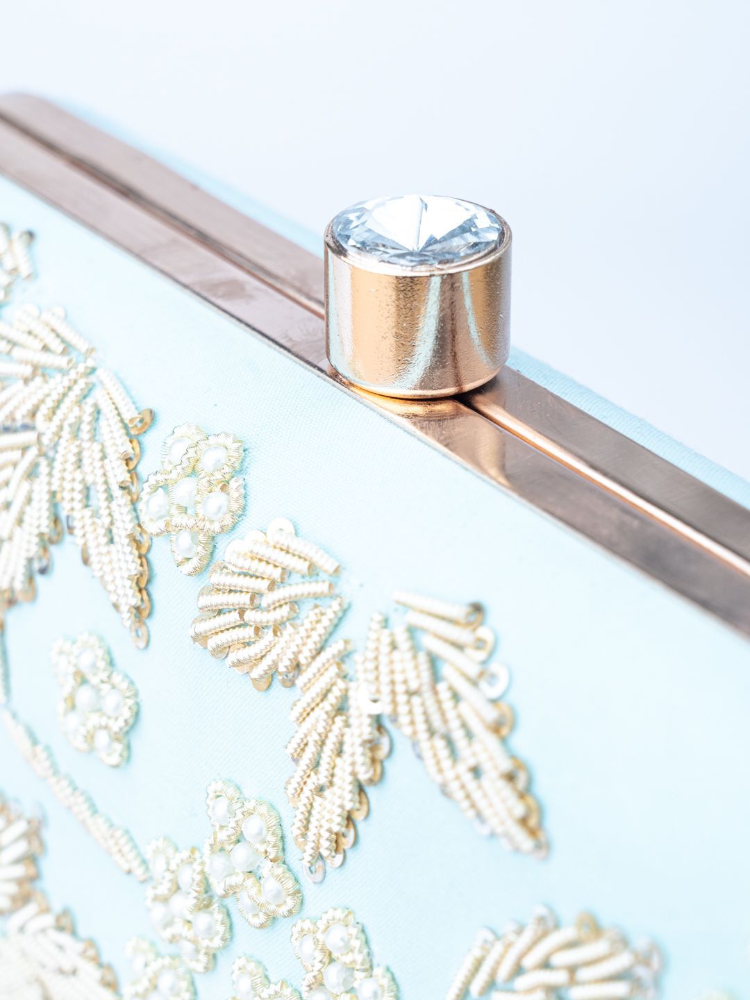 Dhiyona NR Floral Embroidered Box Clutch