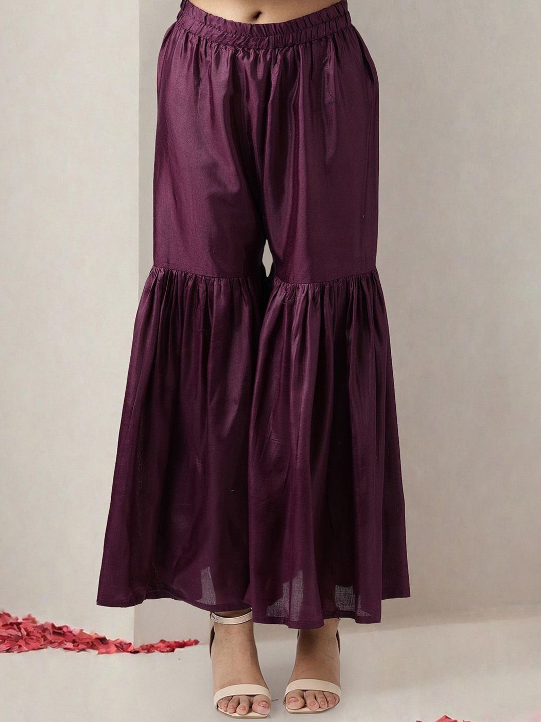 Dhiyona IS Women's Women Ethnic Motifs Printed Regular Sequinned Kurta with Trousers & With Dupatta