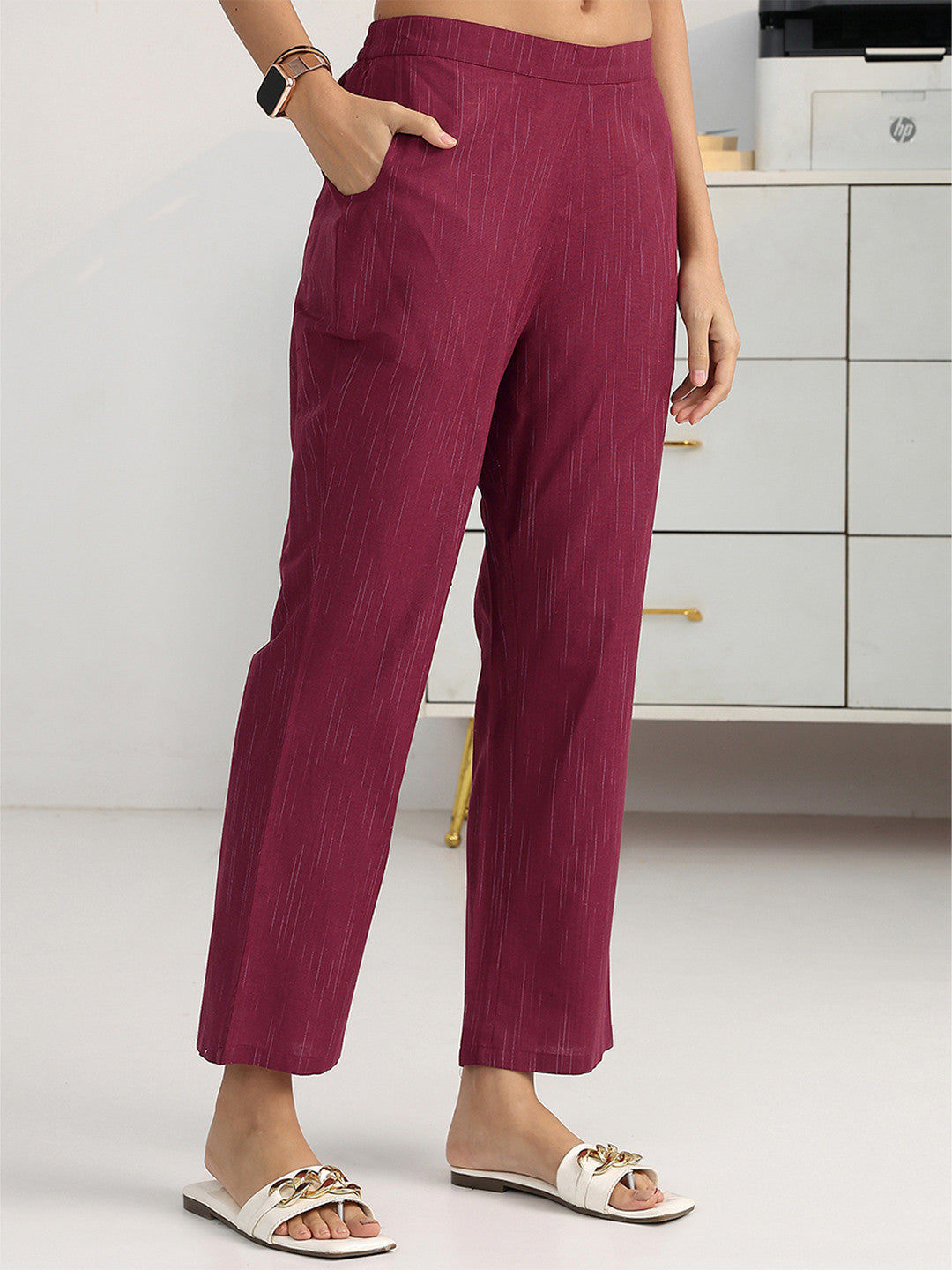 Women Printed Regular Kurta with Trousers & With Dupatta
