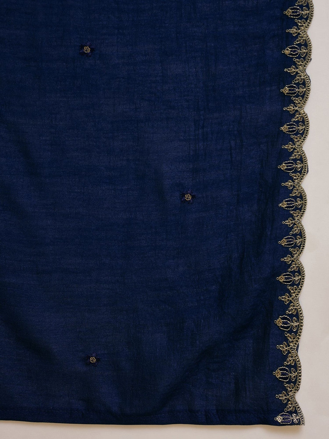 Embroidered V-Neck Kurta & Trousers Kurta Sets