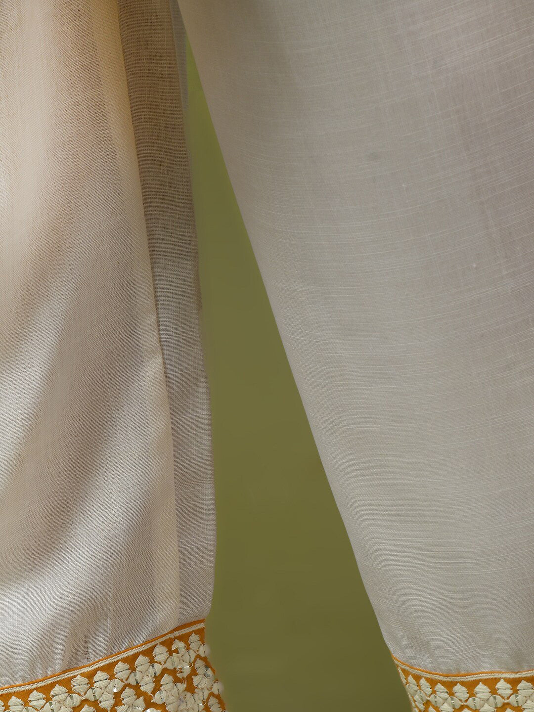 Thread Work Sleeveless V-Neck A-Line Georgette Kurta & Palazzos