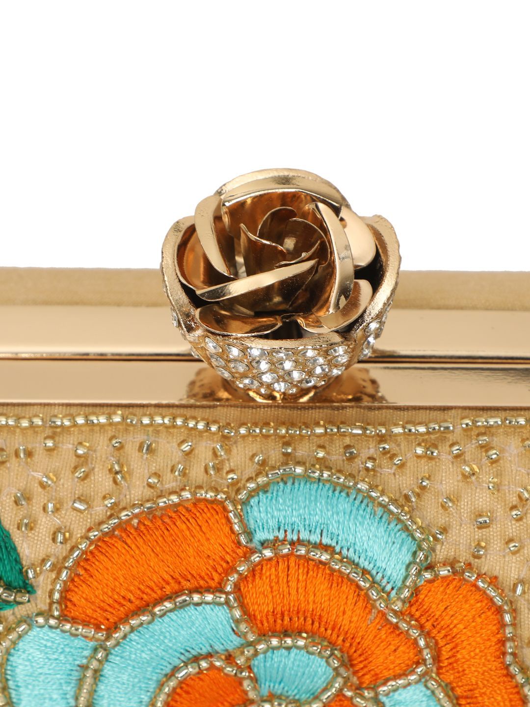 Dhiyona NR Embroidered Box Clutch