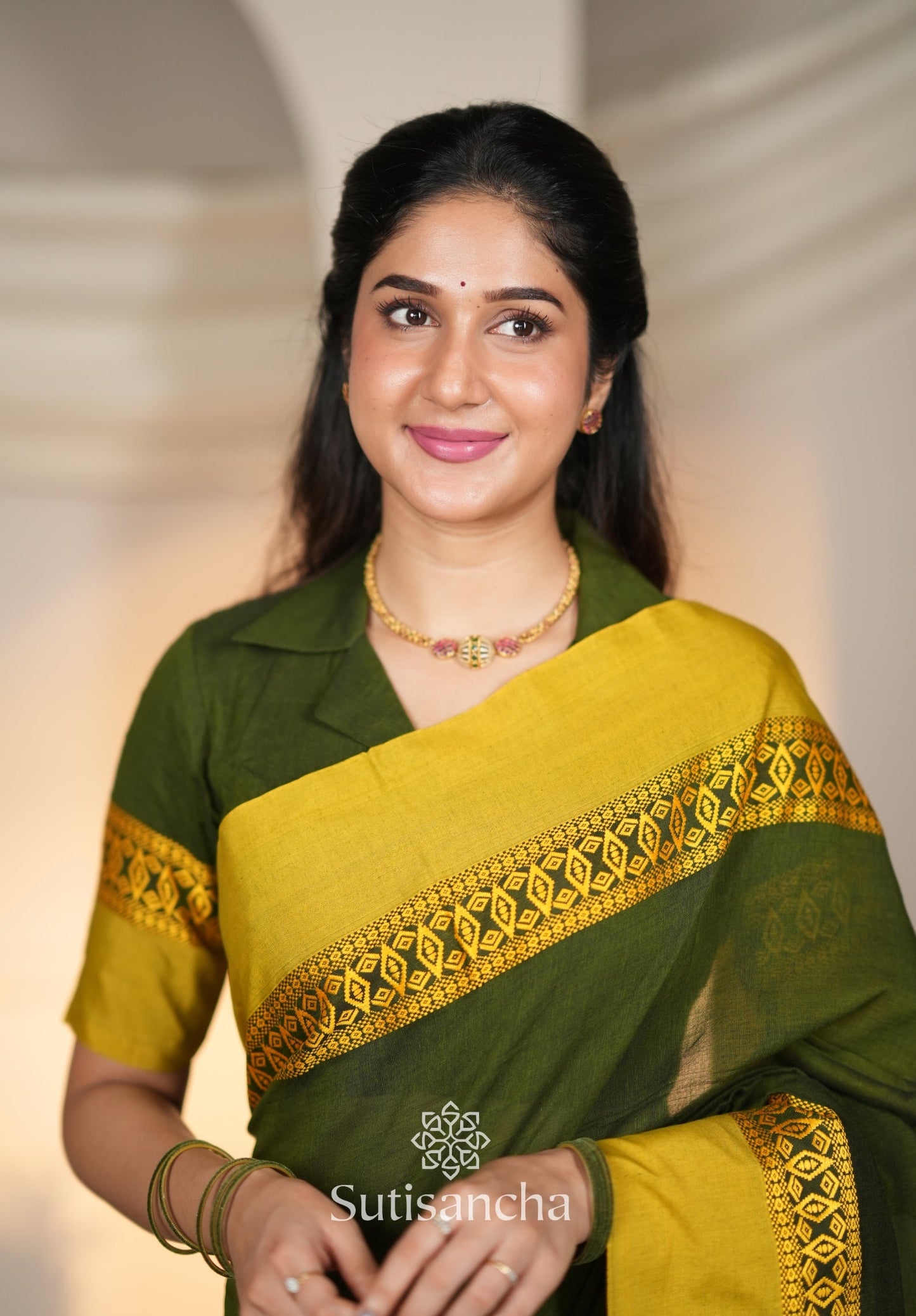 Dhiyona SS Timeless Weave Bengal Cotton Saree by Sutisancha
