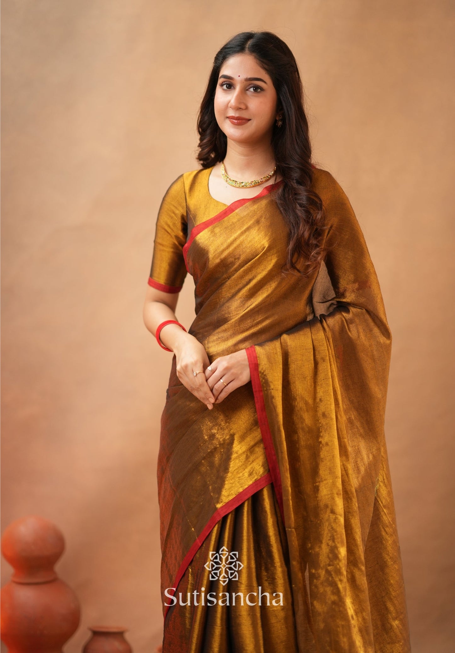 Dhiyona SS Woven Poetry Artisanal Handloom Tissue Cotton Saree