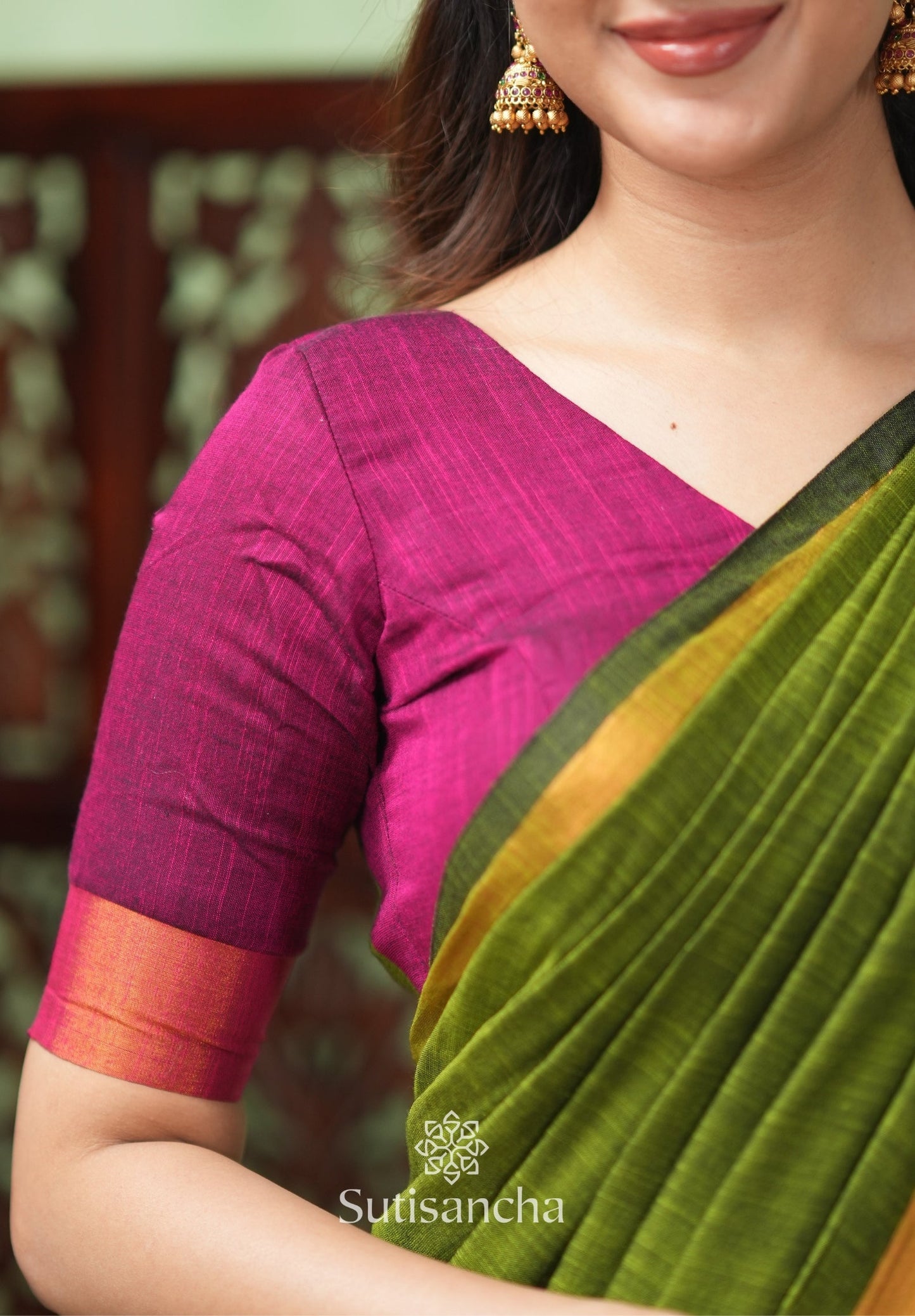 Dhiyona SS Royal Roots Revived Golden Border Cotton Saree