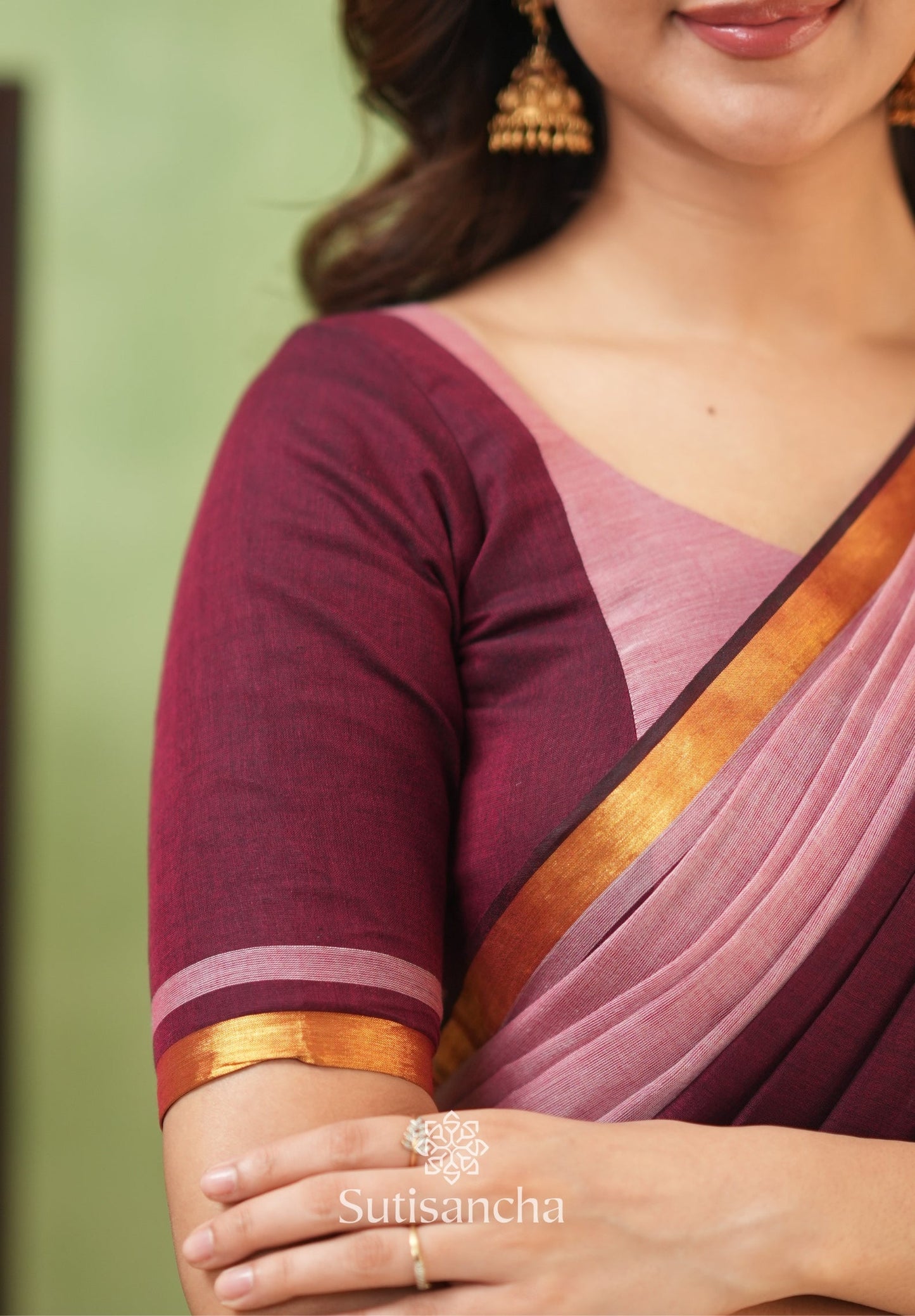 Dhiyona SS Regal Border Mul Cotton Saree