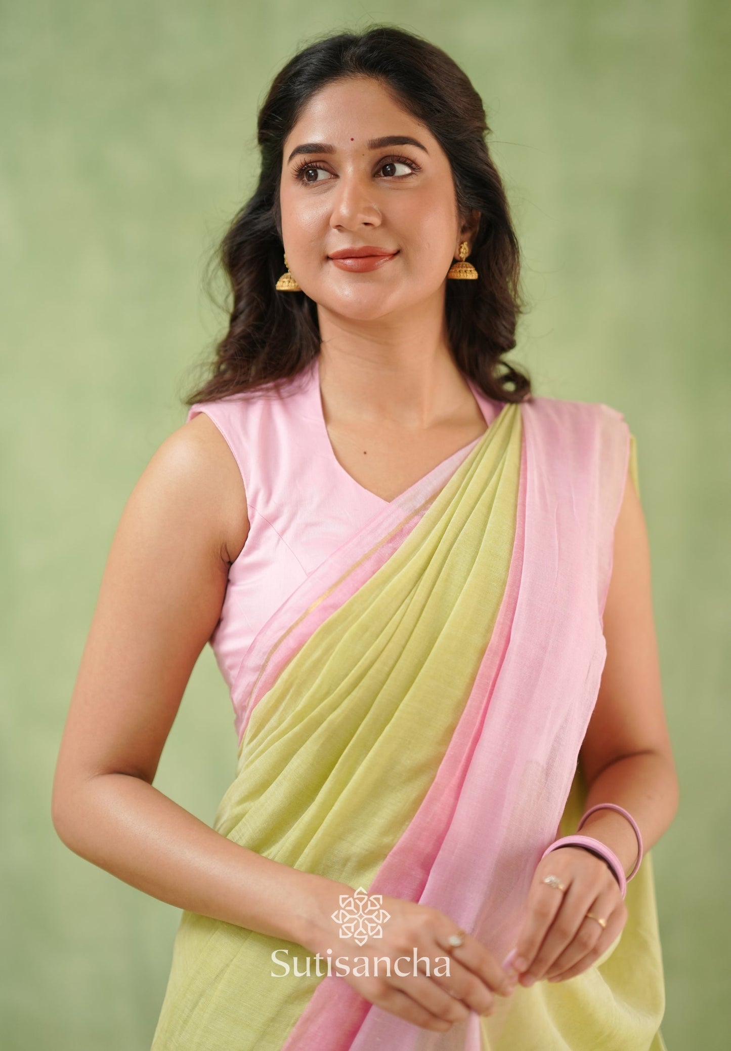 Dhiyona SS Blush Breeze Mul Cotton Saree