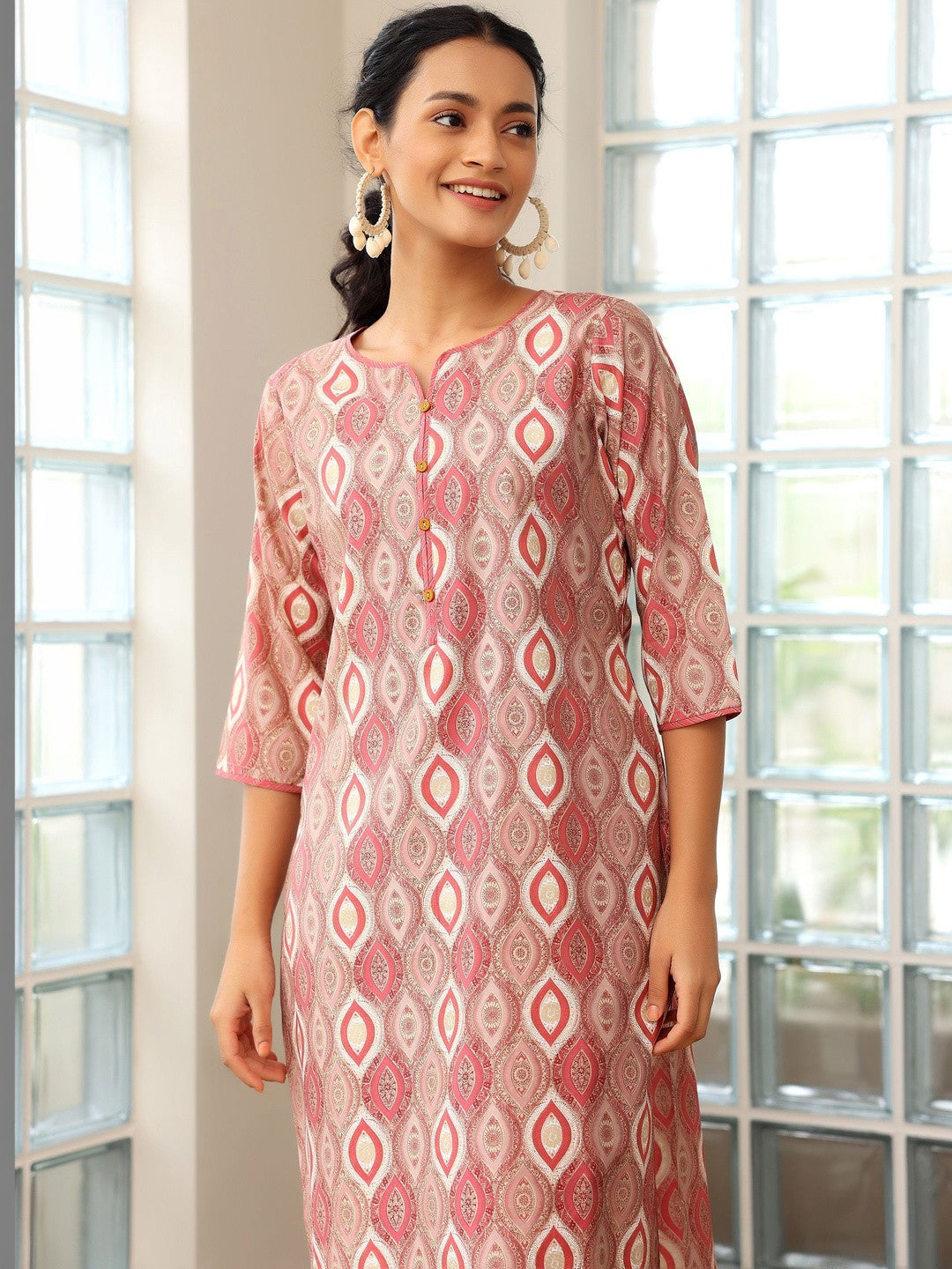 Women Printed Regular Kurta with Trousers & With Dupatta