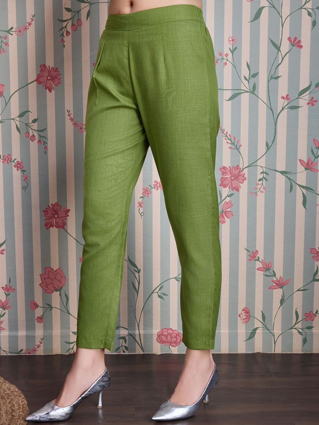 Dhiyona OD Pure Cotton Anarkali Kurta with Trousers