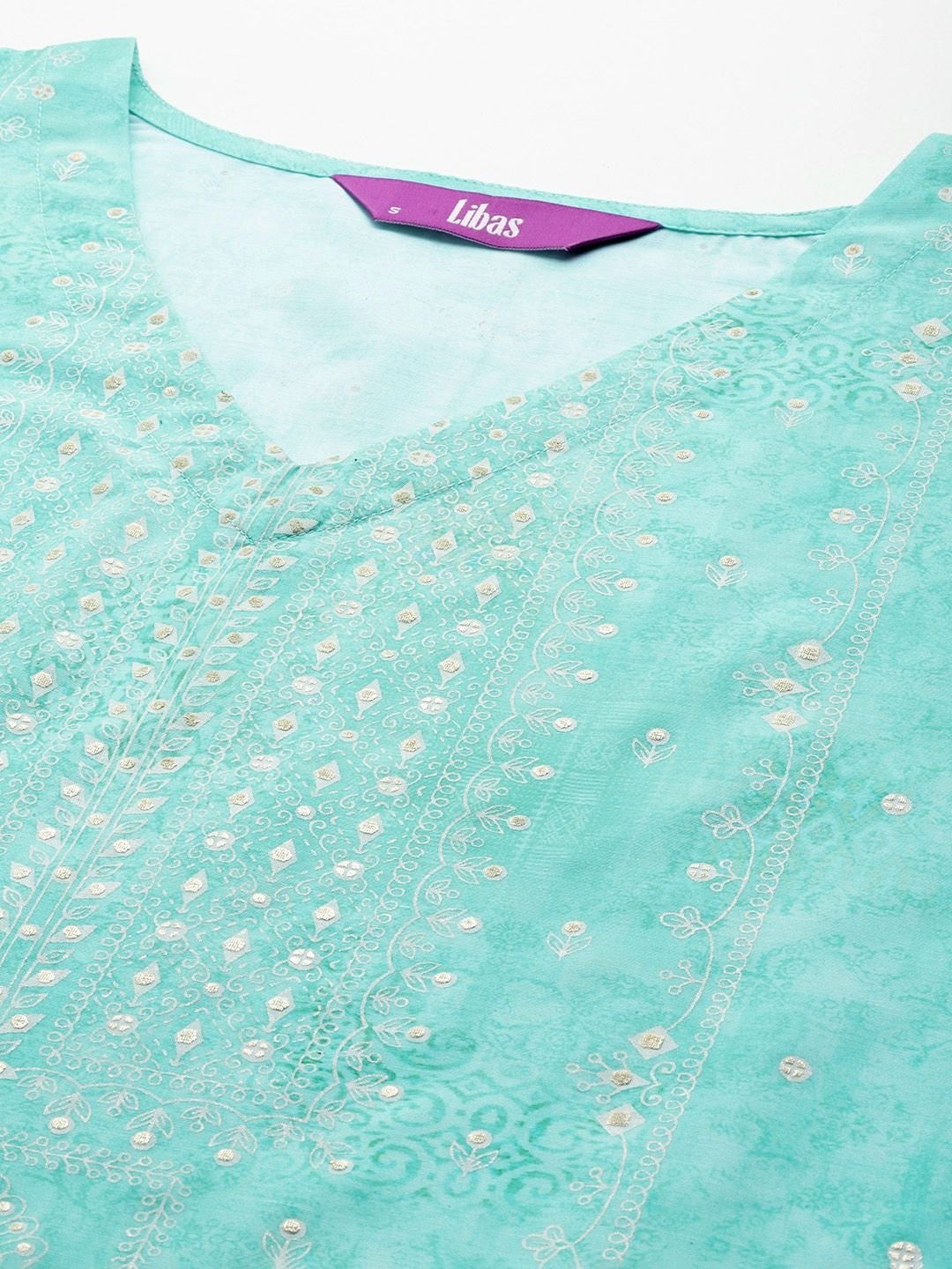 Women Ethnic Motifs Printed Regular Thread Work Kurta with Trousers