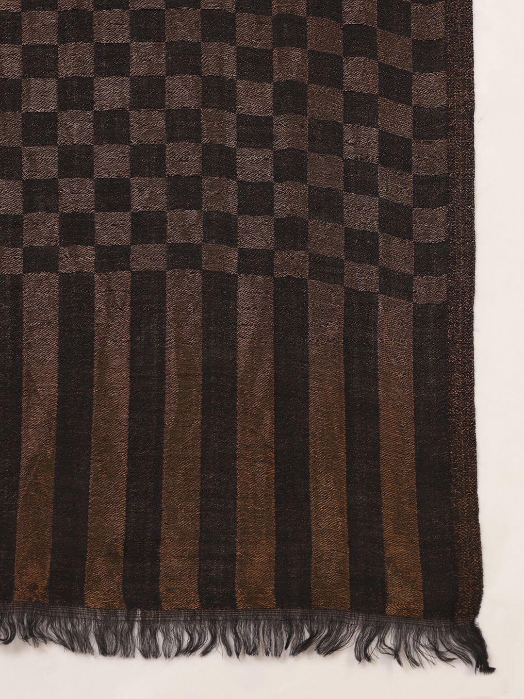 Dhiyona PA Checked Woven Design Shawl