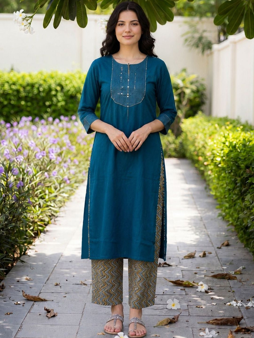 Women Regular Kurta with Trousers