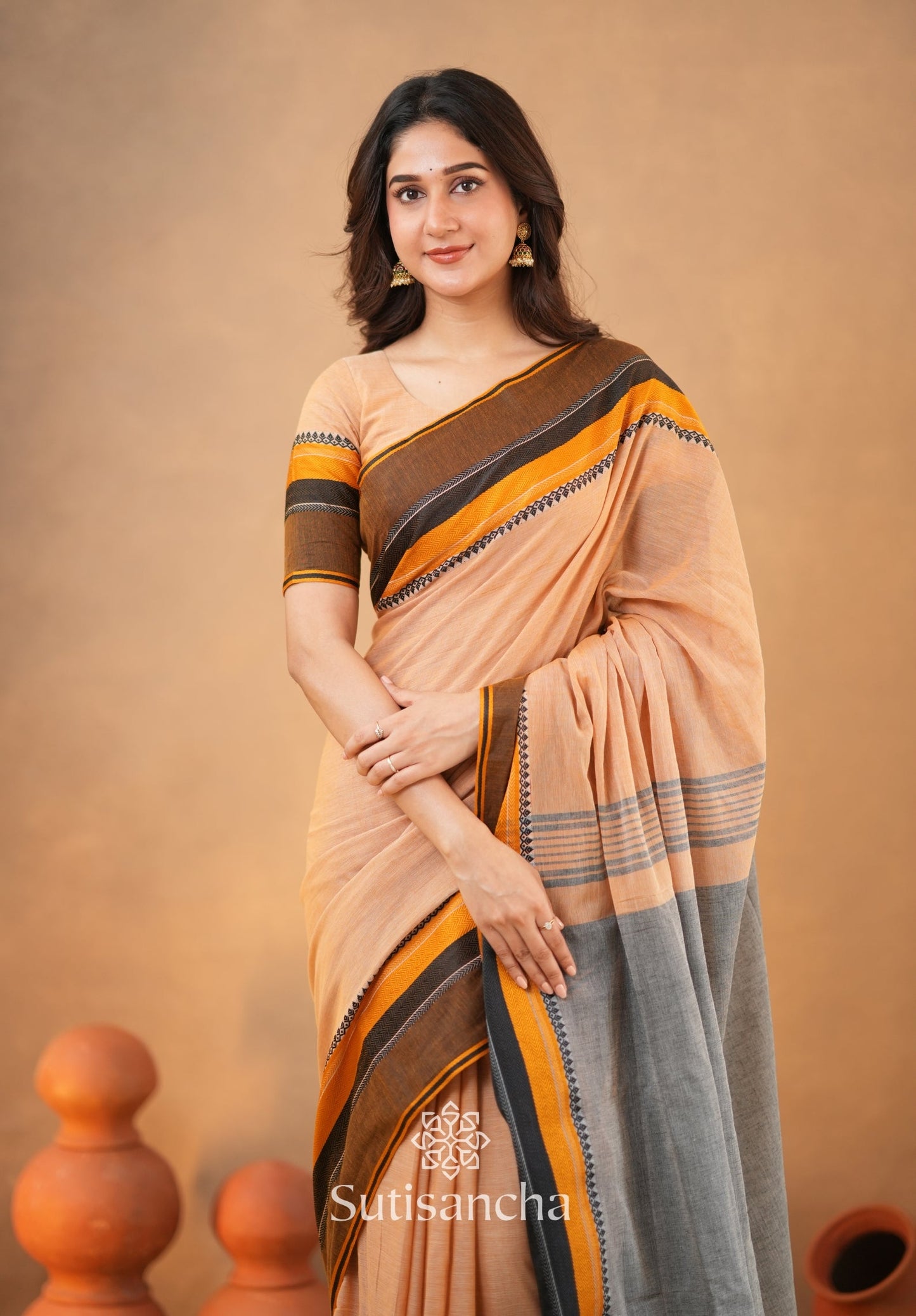 Dhiyona SS Sutisancha Handwoven Bliss Bengal Cotton Saree