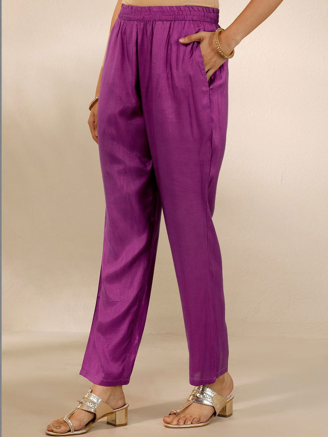 Women Ethnic Motifs Regular Kurta with Trousers & With Dupatta