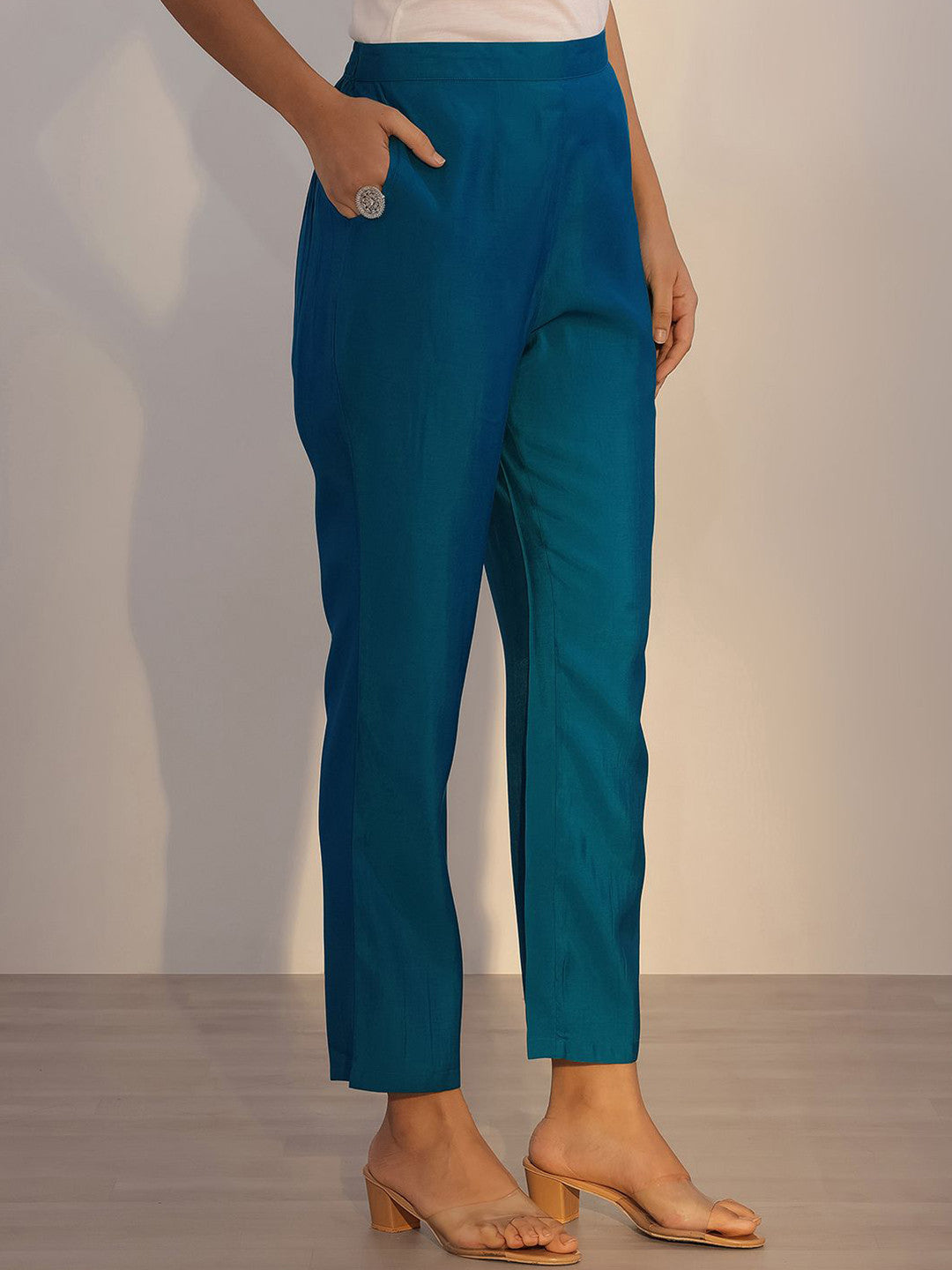 Printed Regular Kurta With Trousers & Dupatta