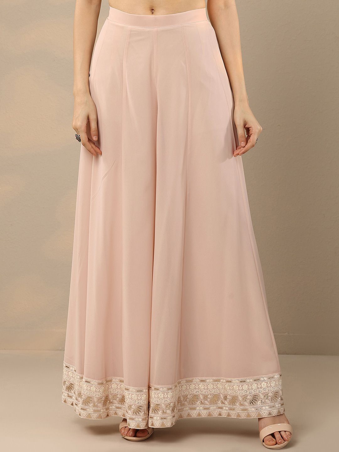 Dhiyona LL Ethnic Motifs Embroidered Top & Palazzo With Dupatta