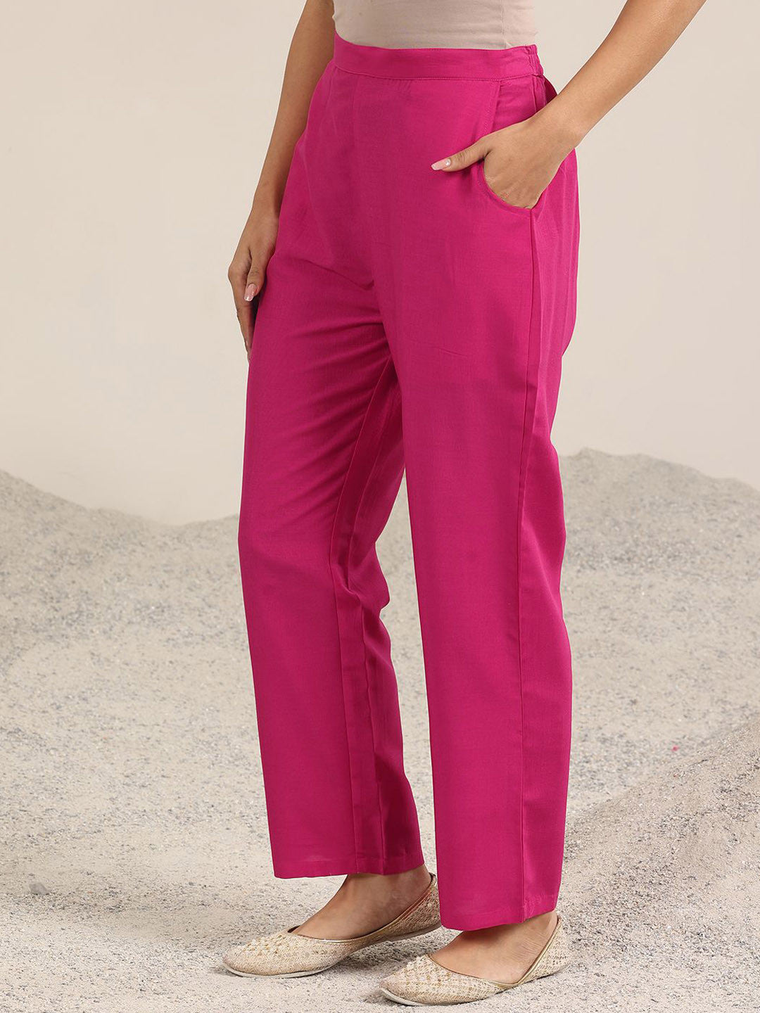 Floral Yoke Design Sequnnied Straight Kurta With Trousers & Dupatta