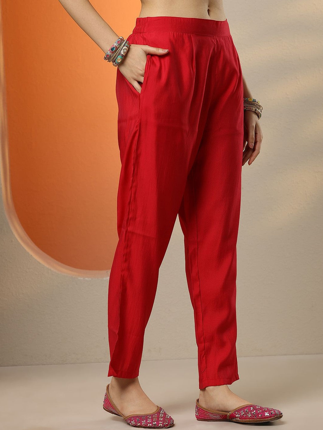 Women Striped Kurta with Trousers & Dupatta