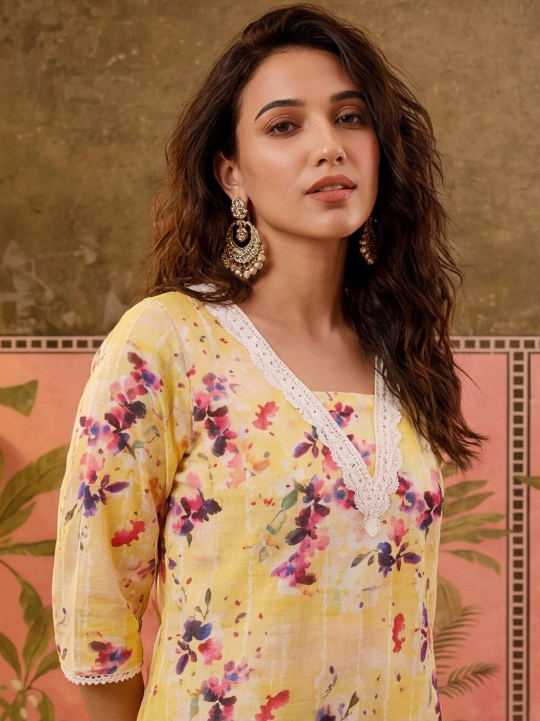 Women Cotton Printed Straight Farshi Salwar Suit Set