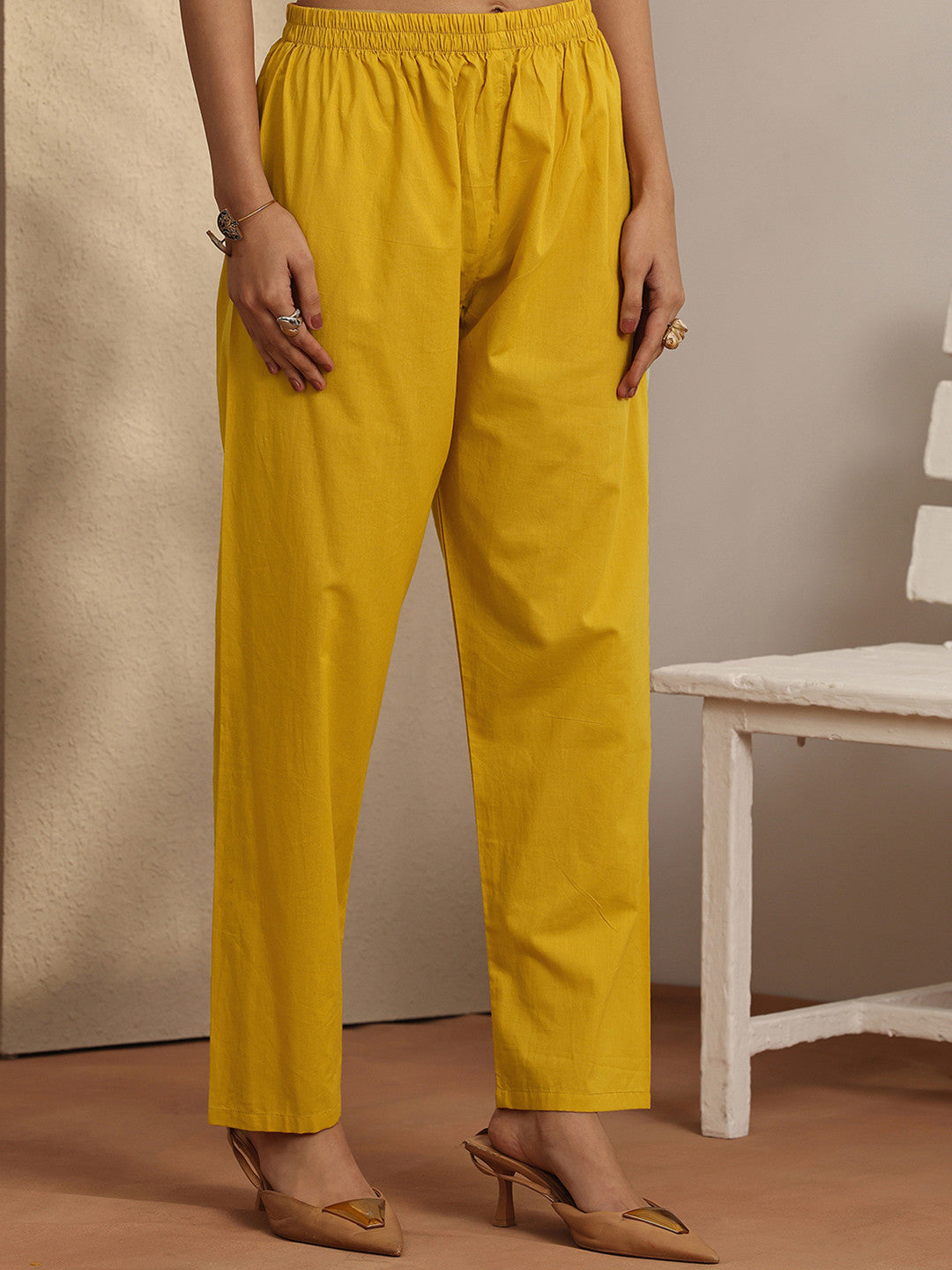 Women Ethnic Motifs Regular Thread Work Kurta with Trousers & With Dupatta
