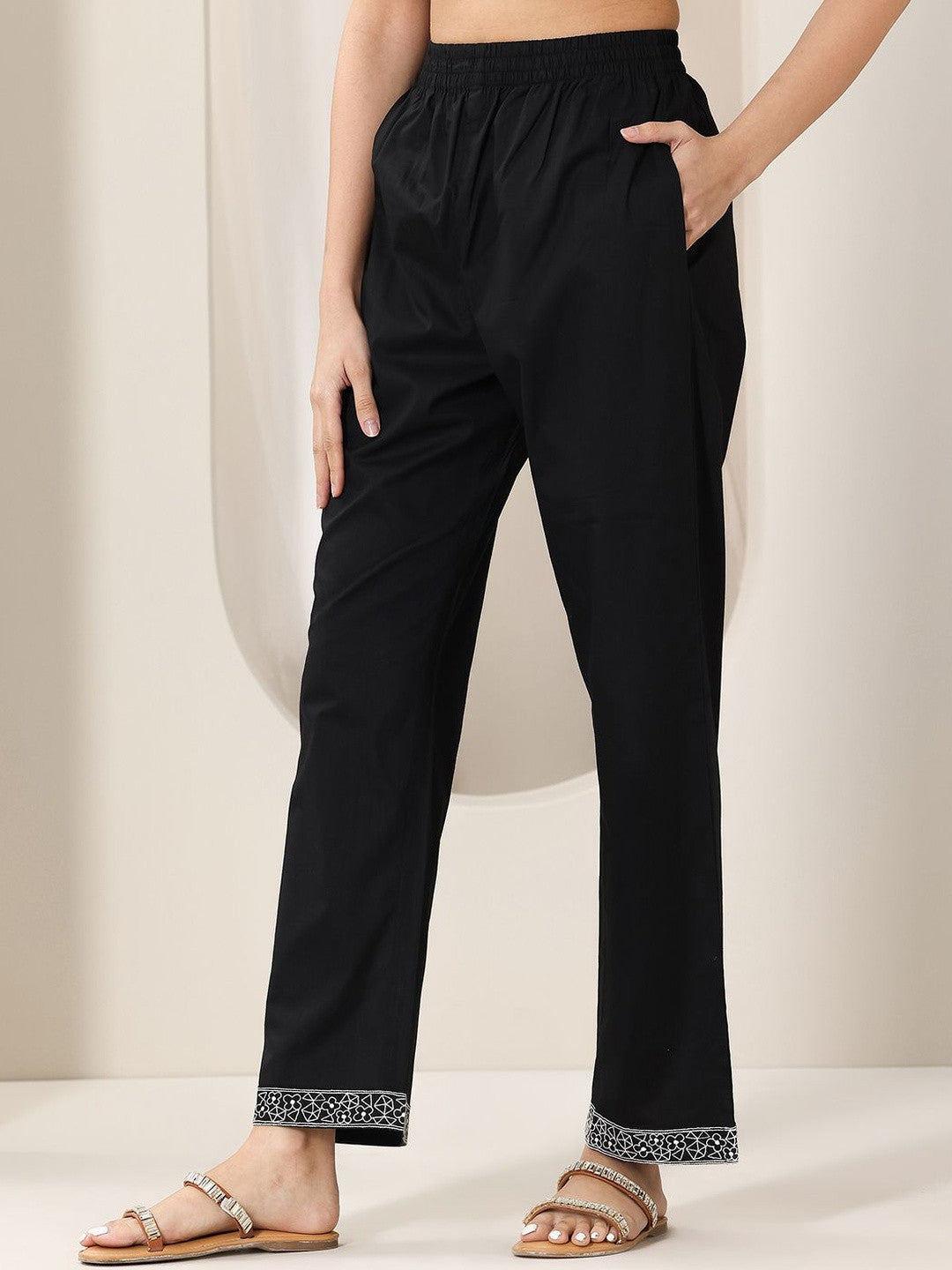 Women Ethnic Motifs Embroidered Kurta with Trousers & Dupatta