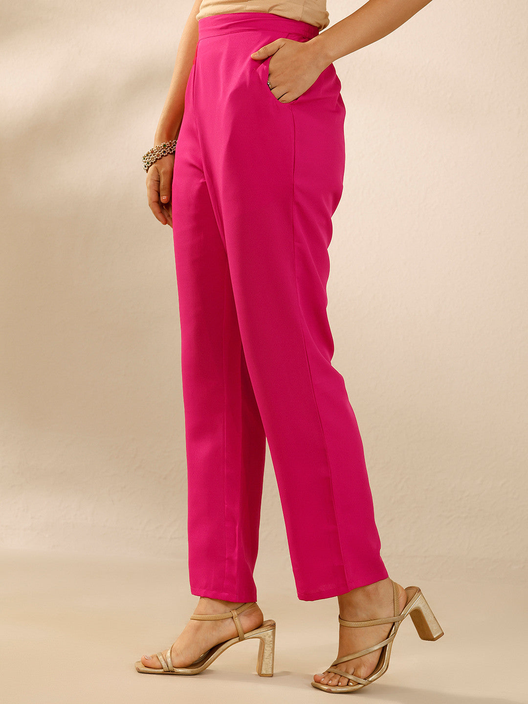 Women Ethnic Motifs Printed Regular Thread Work Kurta with Trousers & With Dupatta