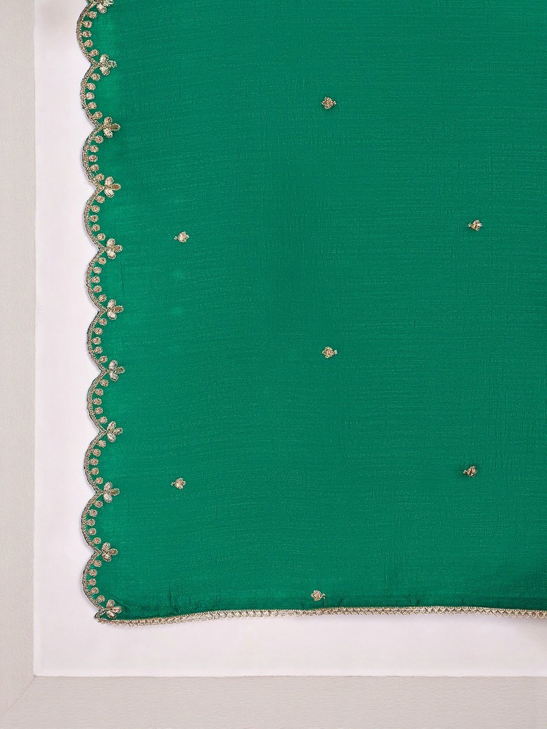 Dhiyona SN Ethnic Motifs Embroidered Thread Work Straight Kurta with Palazzos & Dupatta