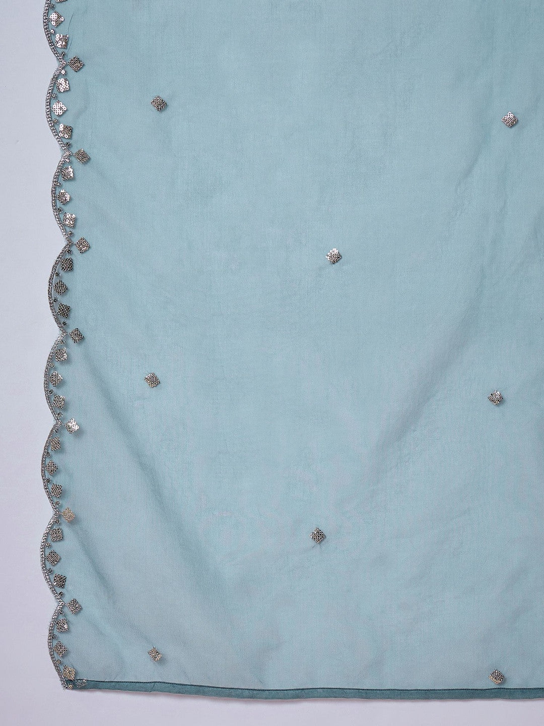 Embroidered V-Neck Kurta & Trousers Kurta Sets
