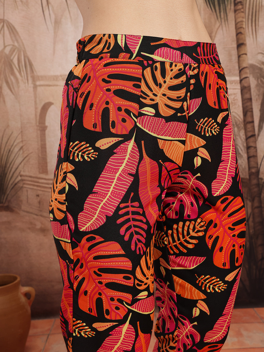Floral Printed Regular Kurta with Trousers
