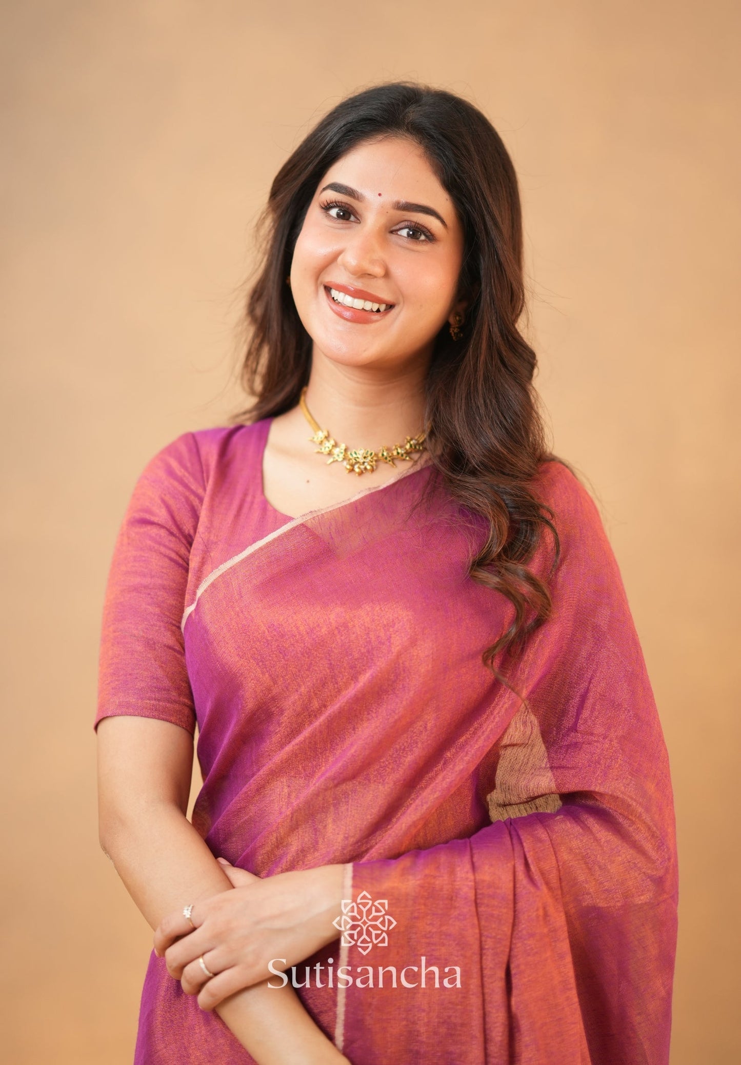 Dhiyona SS Tissue Charm Light and Lustrous Linen Saree