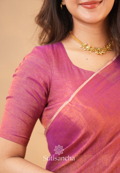 Dhiyona SS Tissue Charm Light and Lustrous Linen Saree