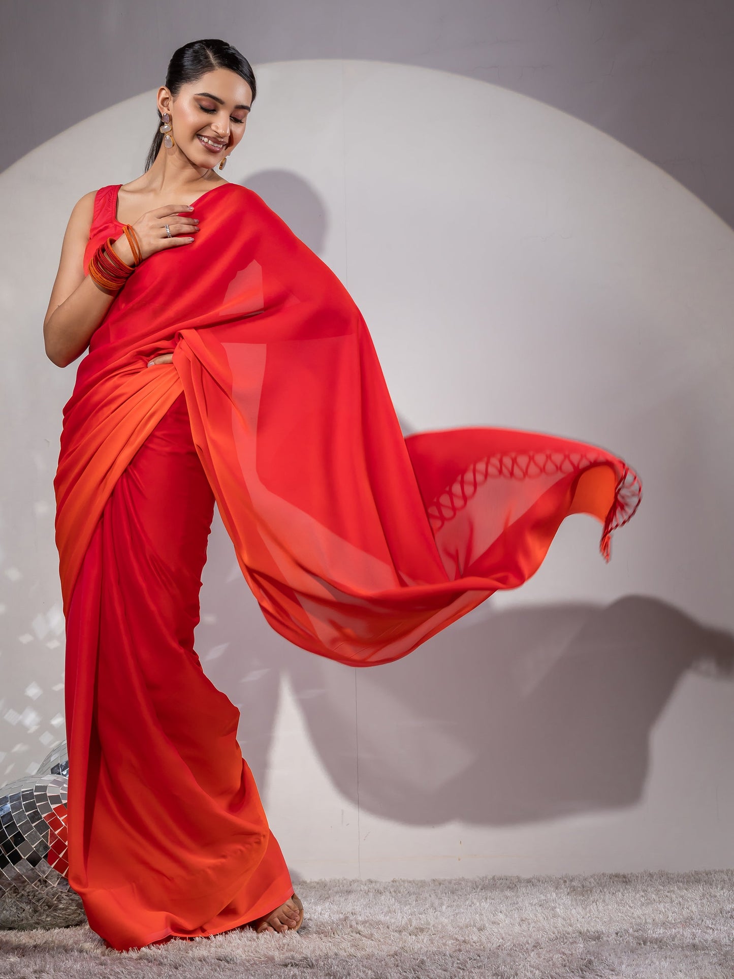 Dhiyona ST Who What Wear Infinity Saree with Blouse Fabric
