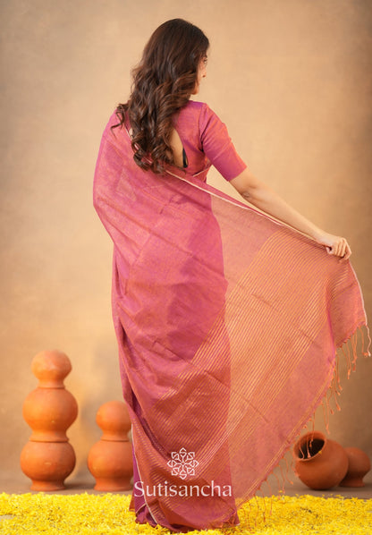 Dhiyona SS Tissue Charm Light and Lustrous Linen Saree