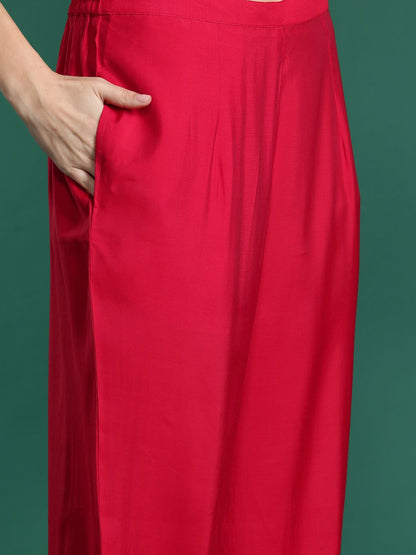 Dhiyona IE Ethnic Motifs Embroidered Sequinned Kurta with Trousers