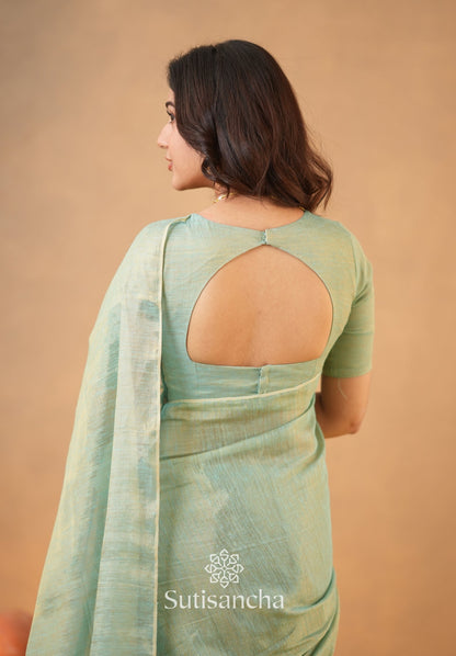 Dhiyona SS Tissue Charm Light and Lustrous Linen Saree