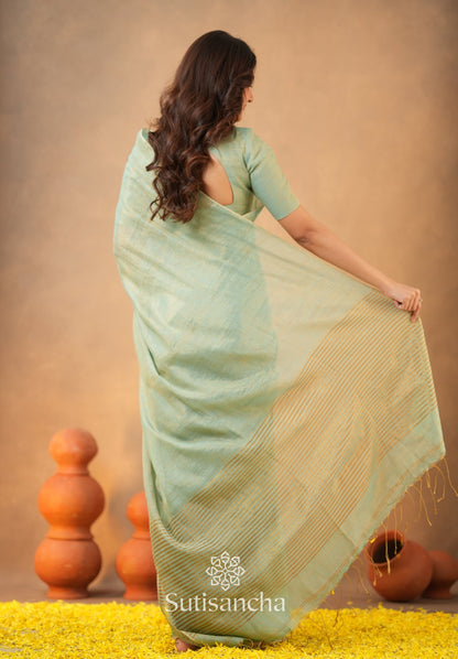 Dhiyona SS Tissue Charm Light and Lustrous Linen Saree