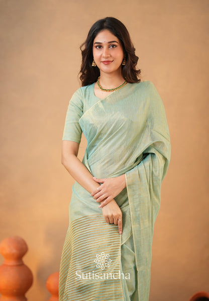 Dhiyona SS Tissue Charm Light and Lustrous Linen Saree