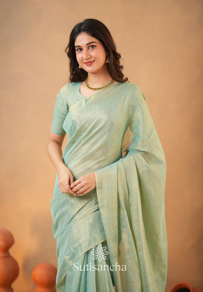 Dhiyona SS Tissue Charm Light and Lustrous Linen Saree