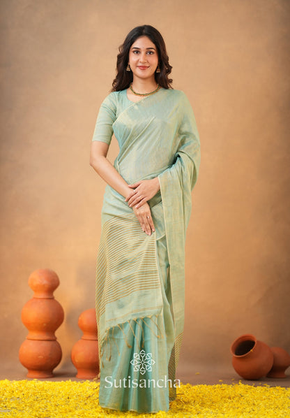 Dhiyona SS Tissue Charm Light and Lustrous Linen Saree