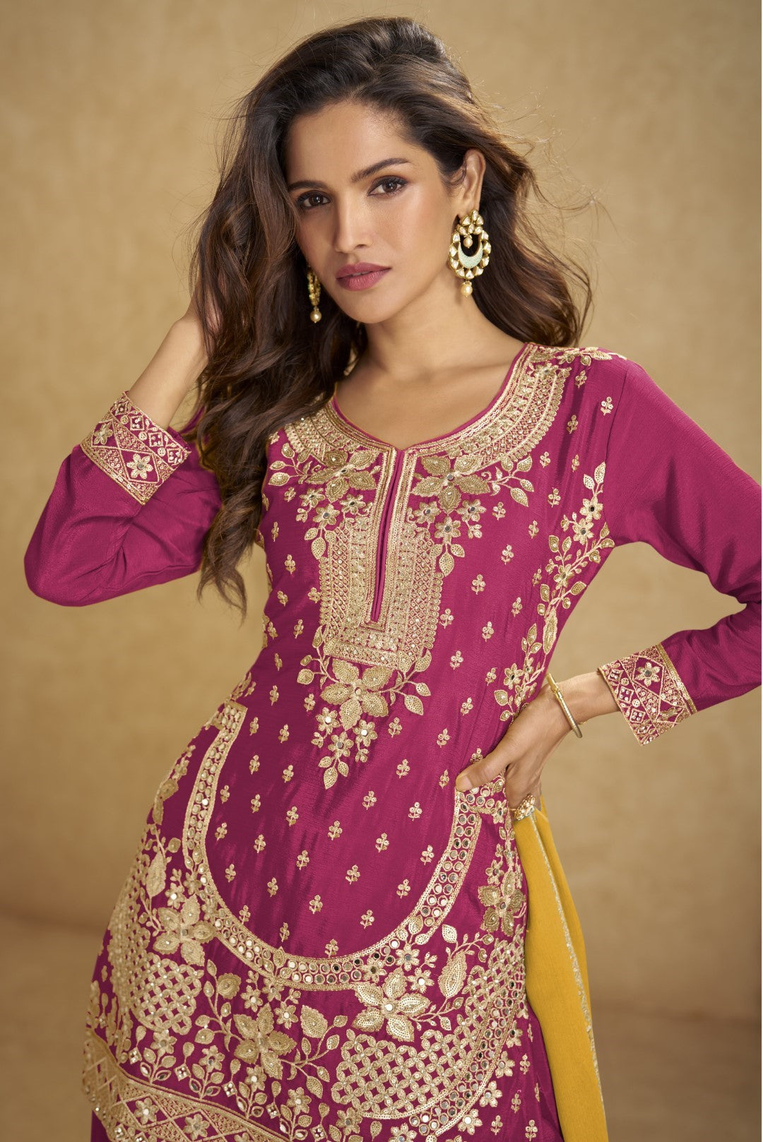 Imli cameo full work suit set