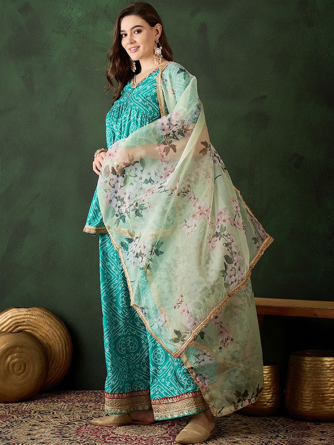 Dhiyona SN Bandhani Printed Kurta Sets