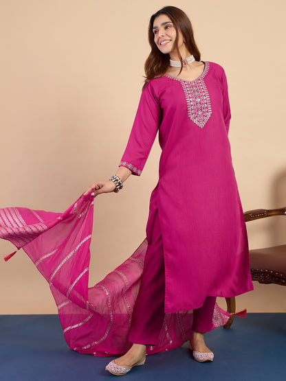 Dhiyona VV Pink Women's Designer Kurta Pant Set Premium Pattern Collection