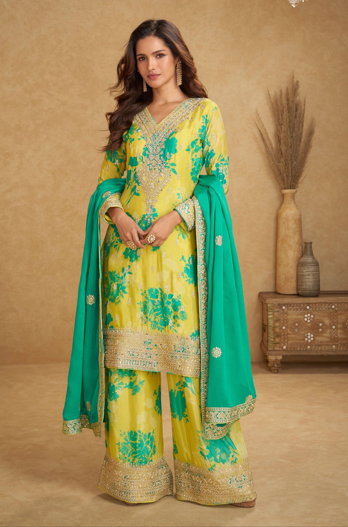 Darpan Amber Full work suit set