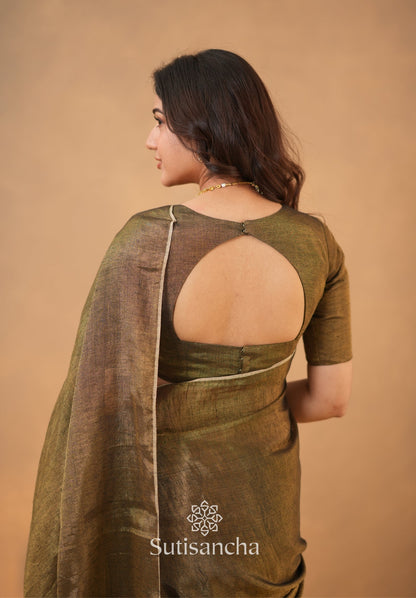 Dhiyona SS Tissue Charm Light and Lustrous Linen Saree