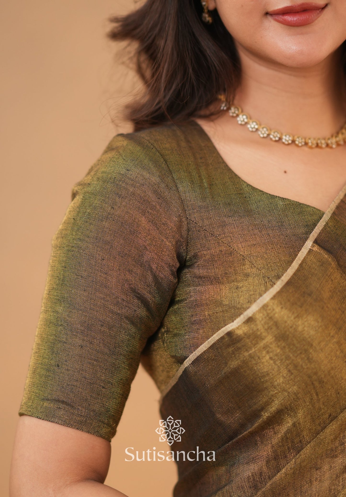 Dhiyona SS Tissue Charm Light and Lustrous Linen Saree