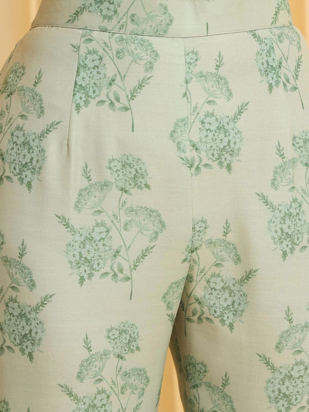 Dhiyona CH Embroidered Printed Kurta With Sharara